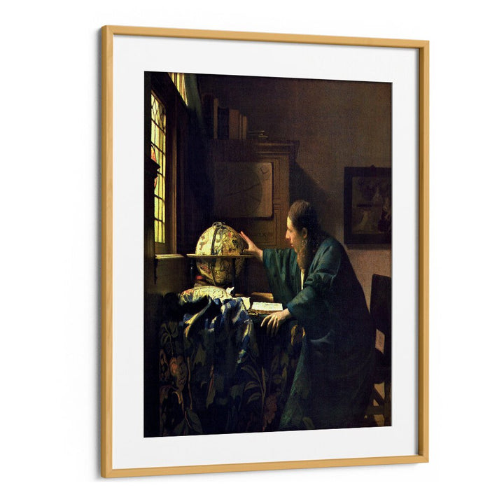 THE ASTRONOMER (CA. 1668) FAMOUS PAINTING  BY JOHANNES VERMEER, VINTAGE PAINTINGS