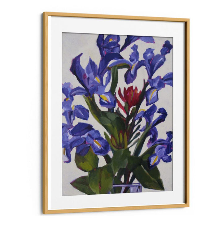IRIS DESIGN , FLORAL FLOWER PAINTINGS