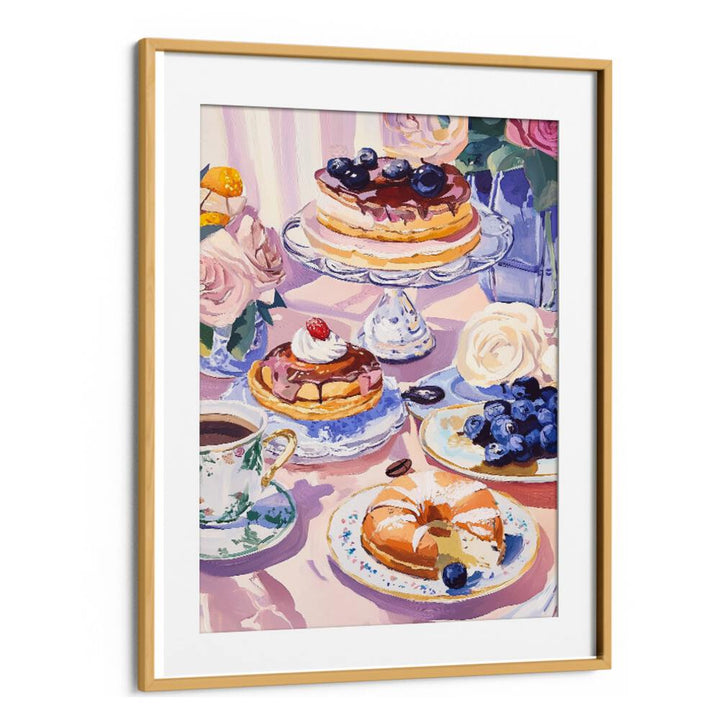 Delightful DESSERT CAFE , KITCHEN POSTERS featuring tempting pastries and vibrant floral decor for a cozy ambiance.