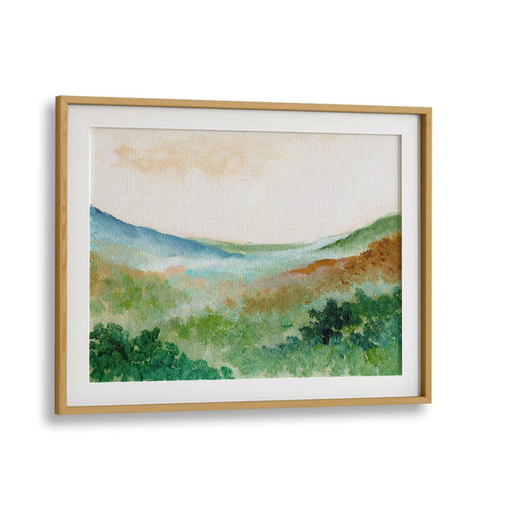 MIST OVER MEADOWS , LANDSCAPE PAINTINGS