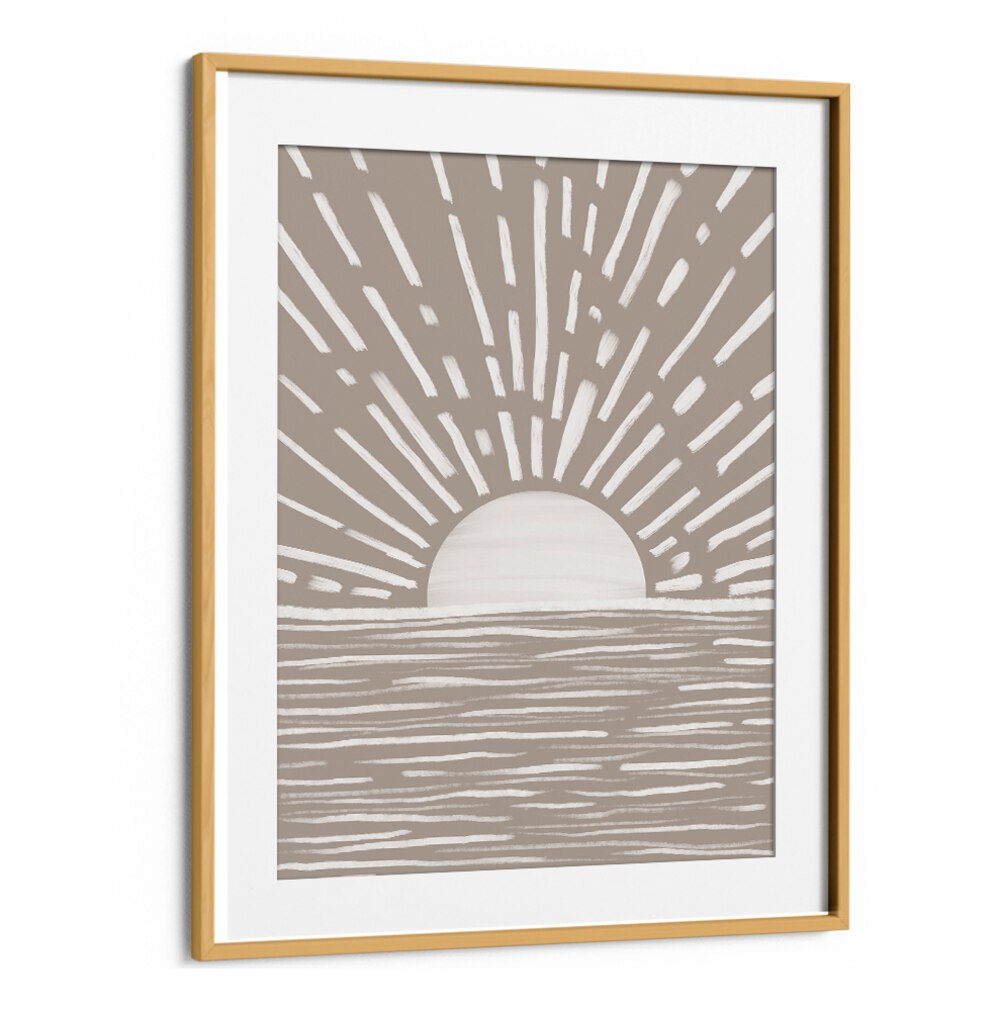 Elegant SUN ARTWORK III, BOHO ART PAINTINGS featuring a sun design, perfect for enhancing your bohemian home decor.