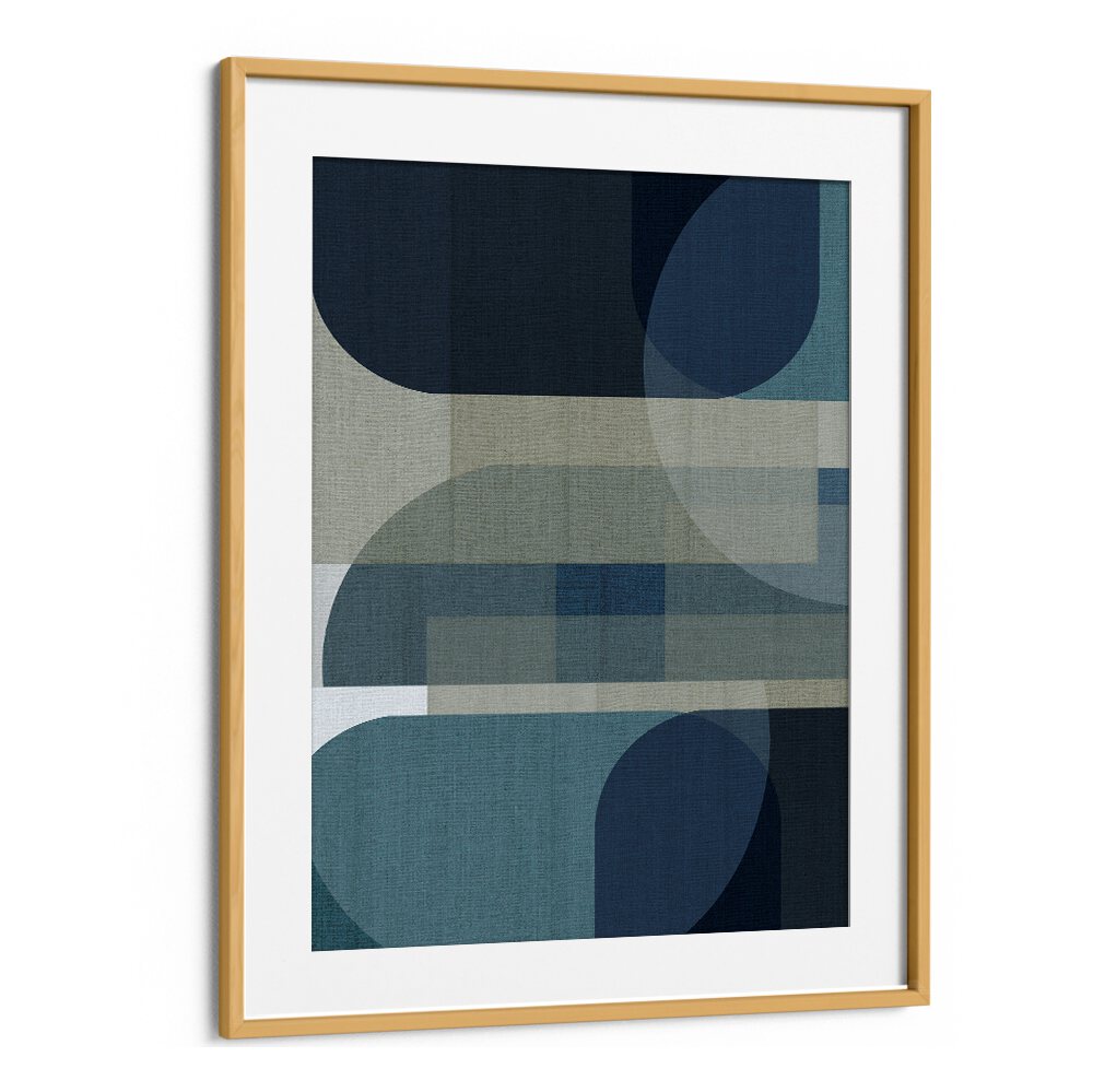 Transform your space with WOVEN BLUE LAYERS III, GEOMETRIC ART PRINTS featuring dynamic shapes and contemporary style.