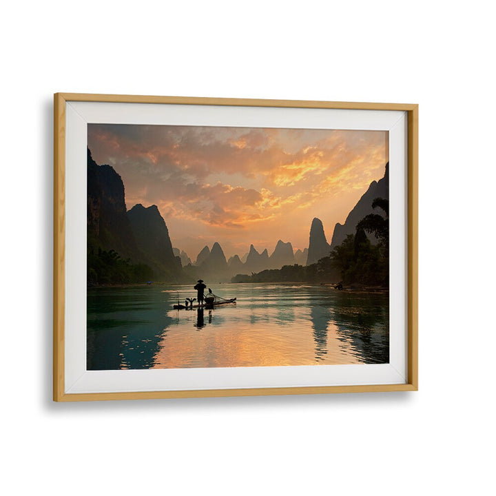 GOLDEN LI RIVER, PHOTOGRAPHY PRINTS showcasing serene landscapes and stunning reflections at sunset. Ideal for nature lovers.