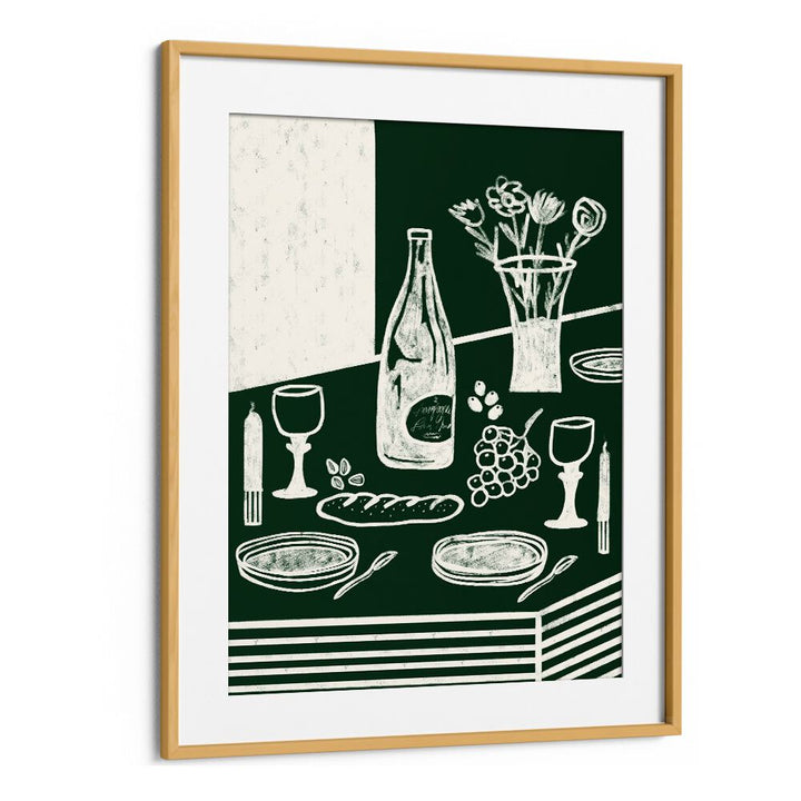 Elevate your kitchen decor with Green Harmonia Kitchen Posters featuring elegant table settings and artful designs.