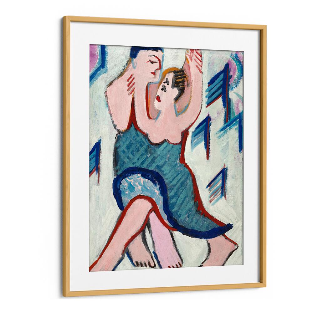 DANCING COUPLE IN THE SNOW, REVERSE (CA.1928–1929)  , VINTAGE PAINTINGS