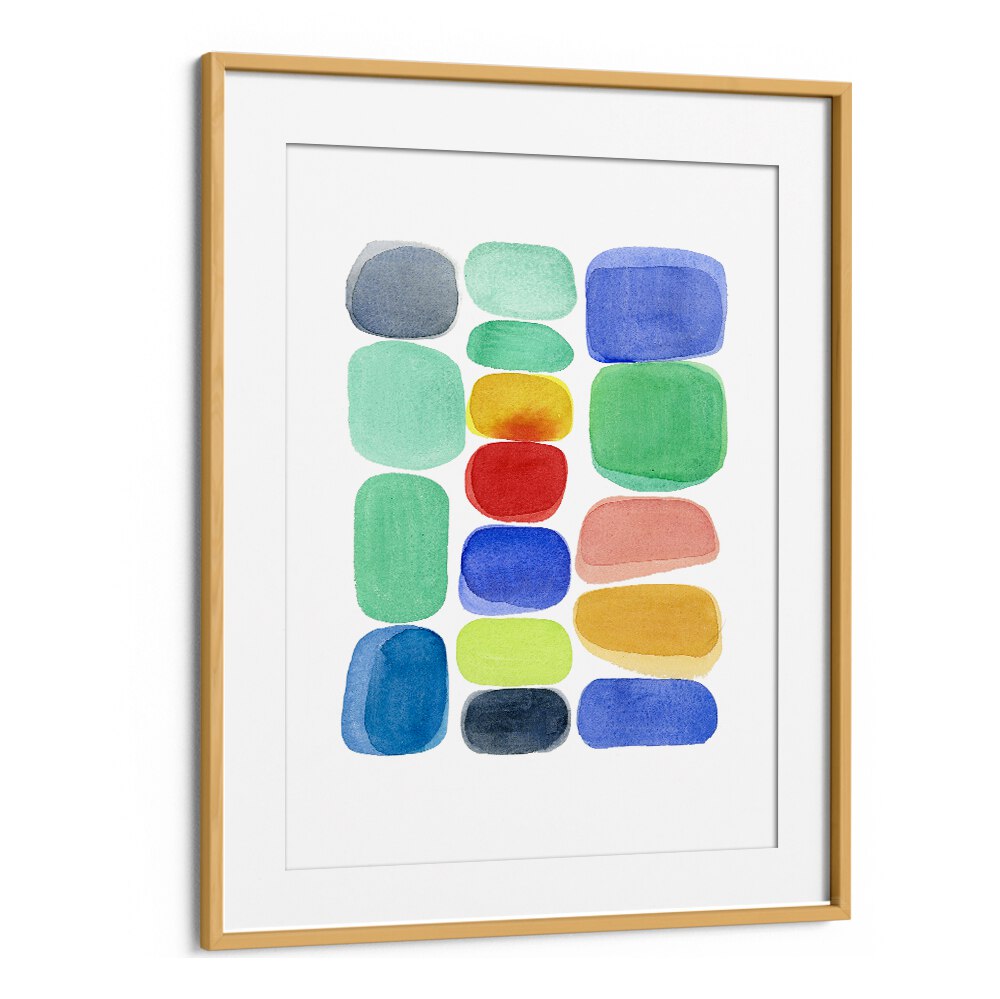 Vibrant COLOR BLOCKS I, ABSTRACT PAINTINGS, perfect for enhancing any contemporary space with creative flair.
