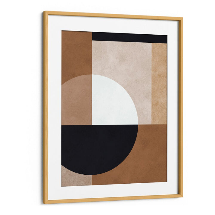 BROWN GEOMETRY I , ABSTRACT PAINTINGS , ABSTRACT ART PRINTS