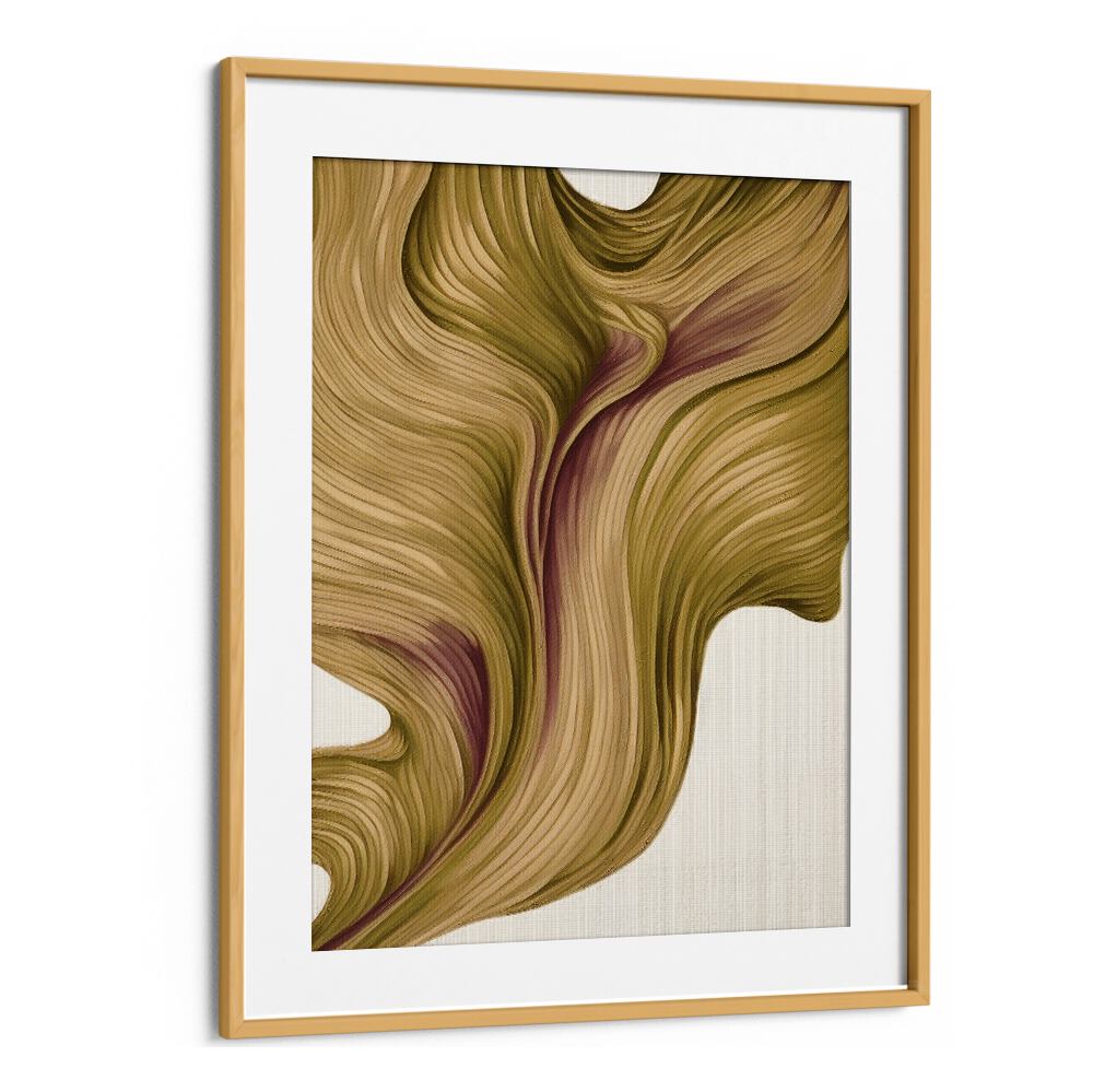 Elegant NATURE LINE V, ABSTRACT PAINTINGS featuring flowing textures in earthy tones, perfect for modern decor.