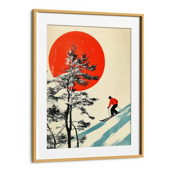 SKIING IN JAPAN , JAPANESE PAINTINGS