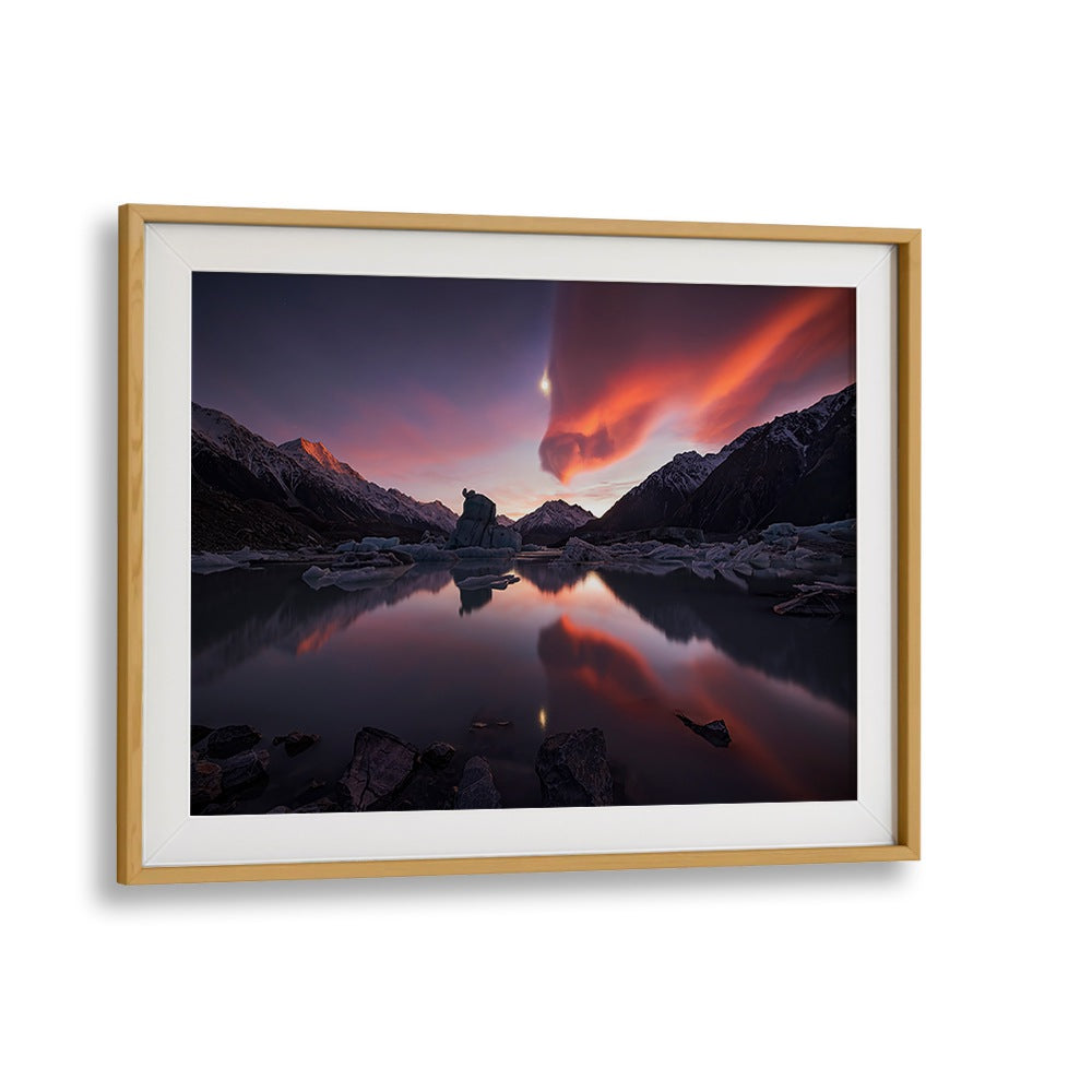 Stunning KISS OF DRAGON, PHOTOGRAPHY PRINTS showcasing vibrant landscape reflections and dramatic mountain scenery.