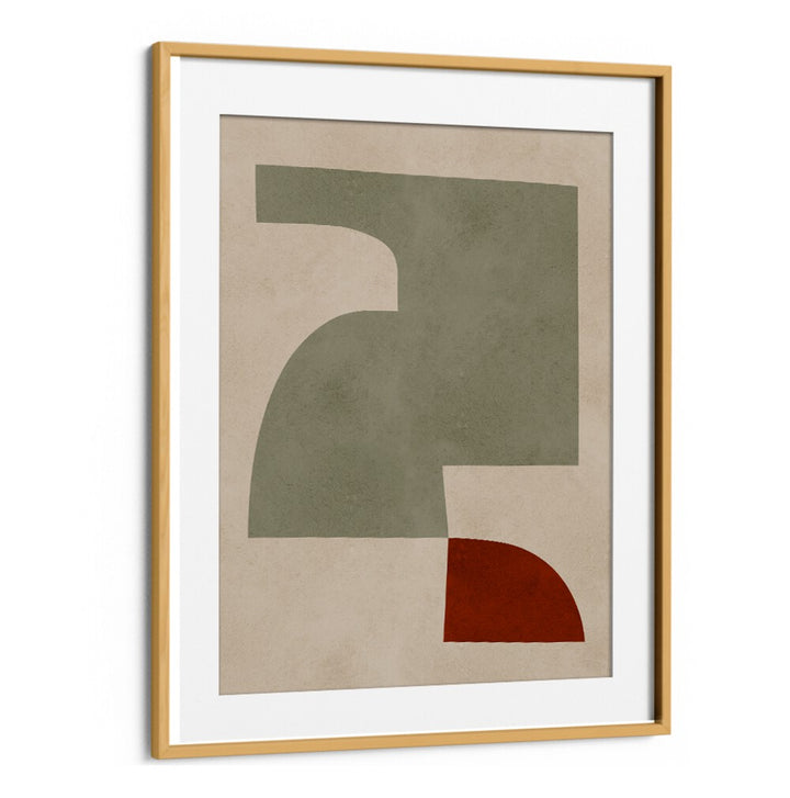 Stylish EXPRESSIVE FORMS III, GEOMETRIC ART PRINTS featuring abstract shapes in earthy tones for modern decor.