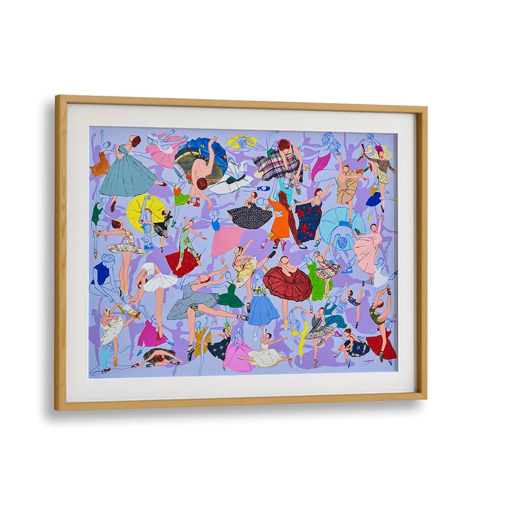 Colorful SPRING WALTZ, FASHION POSTERS showcasing stylish dancers in vibrant attire, perfect for any decor.