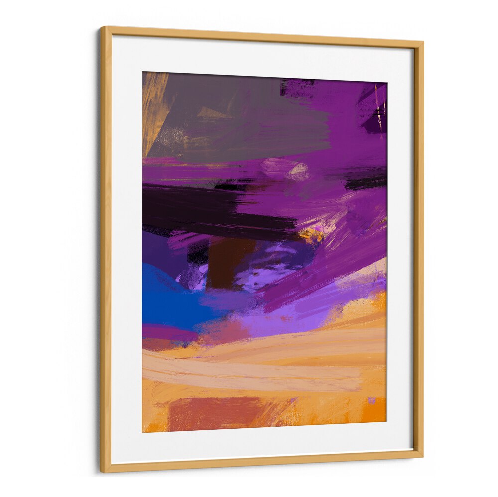 Vibrant colors in ABSTRACTION WITH DRAMATIC SKY II, ABSTRACT PAINTINGS create a stunning focal point for any room.