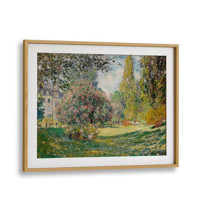 LANDSCAPE THE PARC MONCEAU (1876) , VINTAGE PAINTINGS