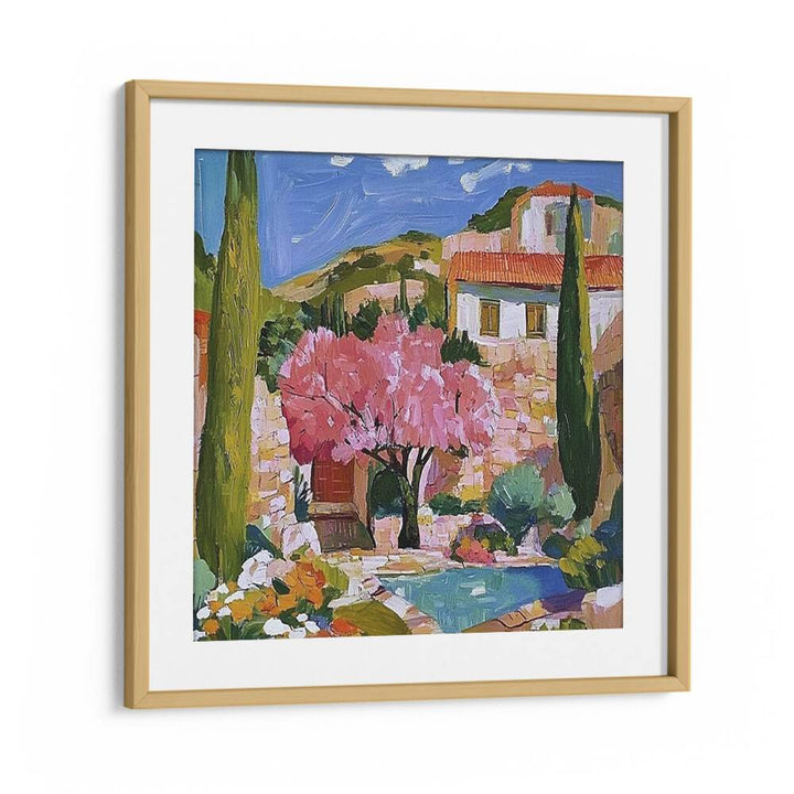 Stunning view of CHERRY BLOSSOMS II, showcasing vibrant pink blooms in a serene garden setting, perfect for home decor.