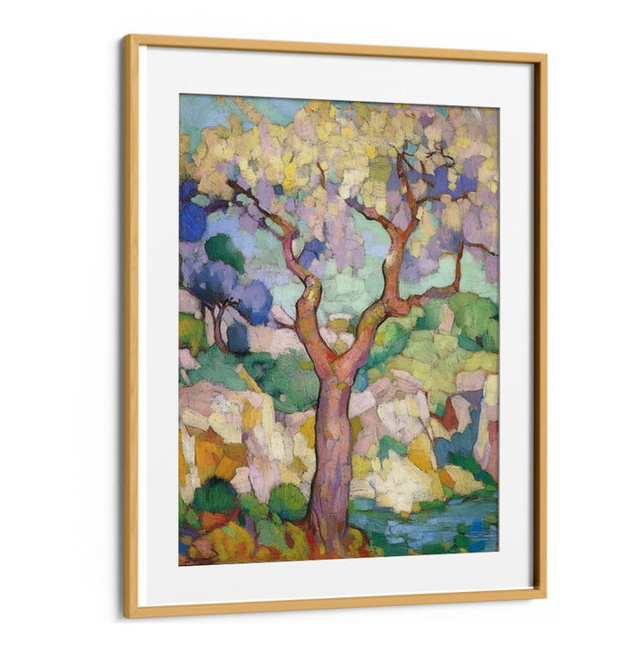 Colorful TREE ABSTRACT artwork beautifully captures nature's elegance, perfect for contemporary spaces.