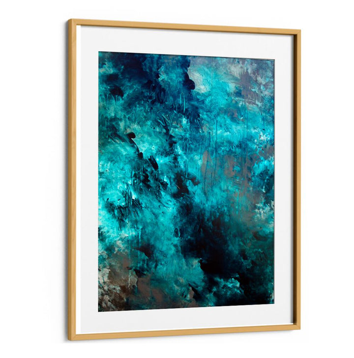Elevate your space with ABSTRACTION DESIGN VII, ABSTRACT PAINTINGS featuring vibrant teal and modern sophistication.