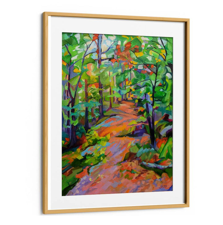 FOREST WALK , LANDSCAPE PAINTINGS