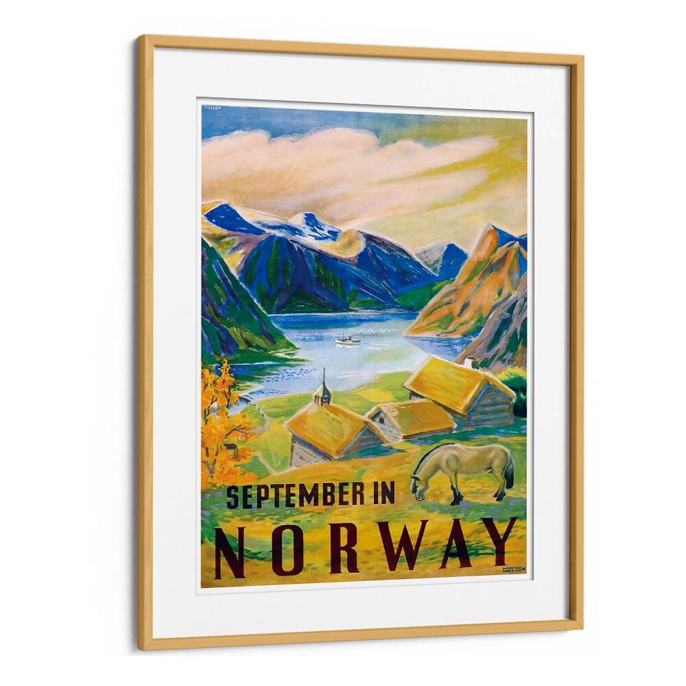 Stunning NORWAY, VINTAGE TRAVEL POSTERS showcasing breathtaking landscapes and culture for your home decor.