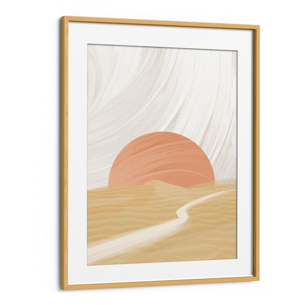 Elegant SARAH, LANDSCAPE PAINTINGS, featuring soothing hues and a serene sunset, perfect for modern decor.