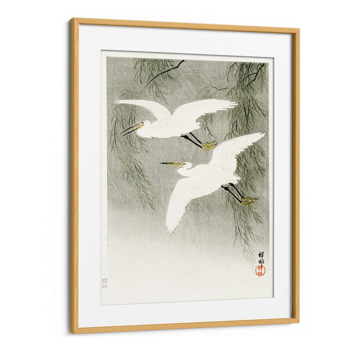 LITTLE EGRETS IN FLIGHT (1925 - 1936)  , JAPANESE PAINTINGS , JAPANESE ART PRINTS