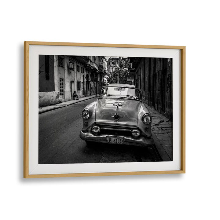 Classic black and white capture of Havana's vibrant streets in HABANA STREET IN BACK AND WHITE III, PHOTOGRAPHY PRINTS.