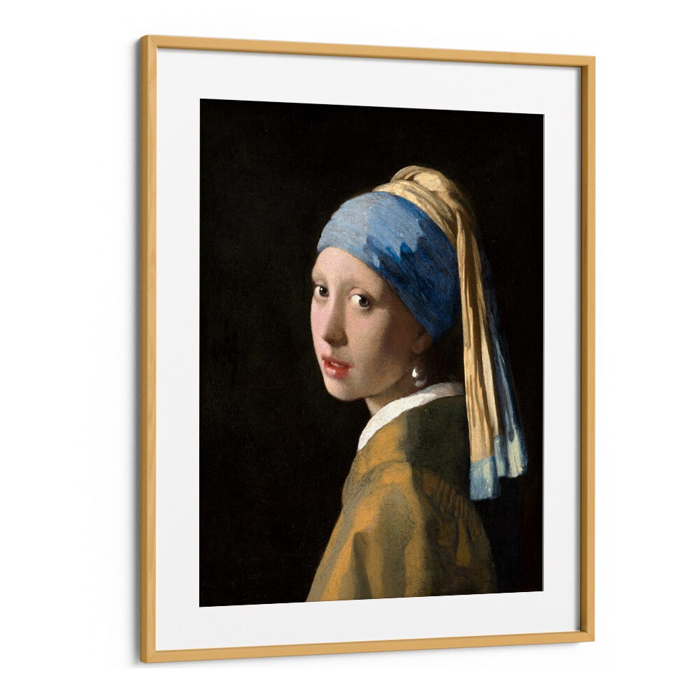 GIRL WITH A PEARL EARRING (CA. 1665)  BY JOHANNES VERMEER, VINTAGE PAINTINGS