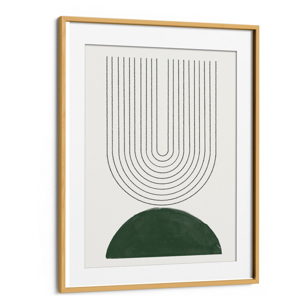 Stylish GREEN MODERN NO.5, GEOMETRIC ART PRINTS enhance any space with mid-century modern elegance and contemporary flair.