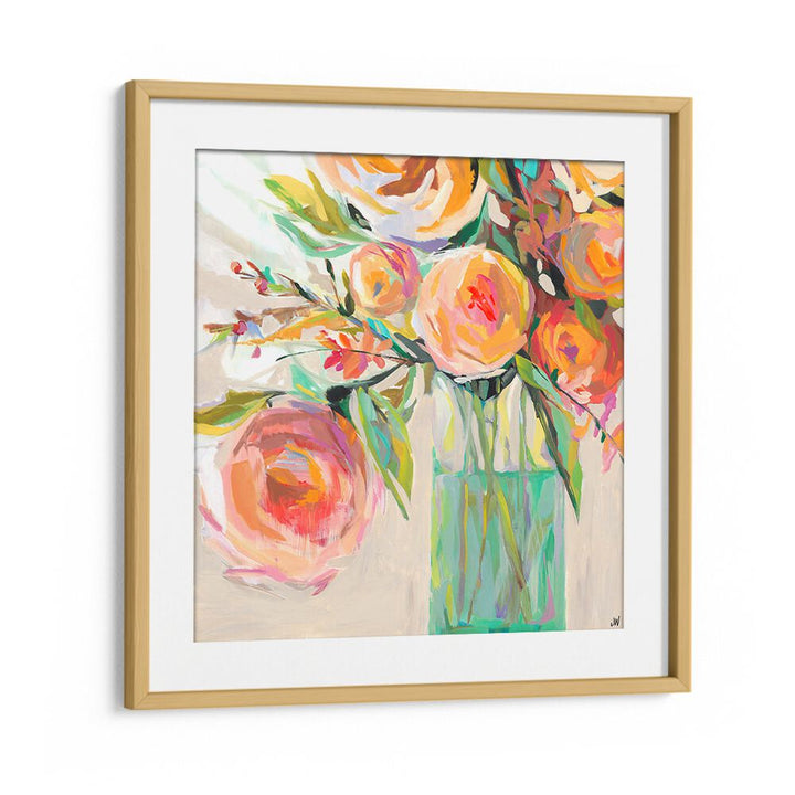 Bright and vibrant KELLY S BOUQUET, FLORAL FLOWER PAINTINGS, ideal for enhancing any living space's atmosphere.