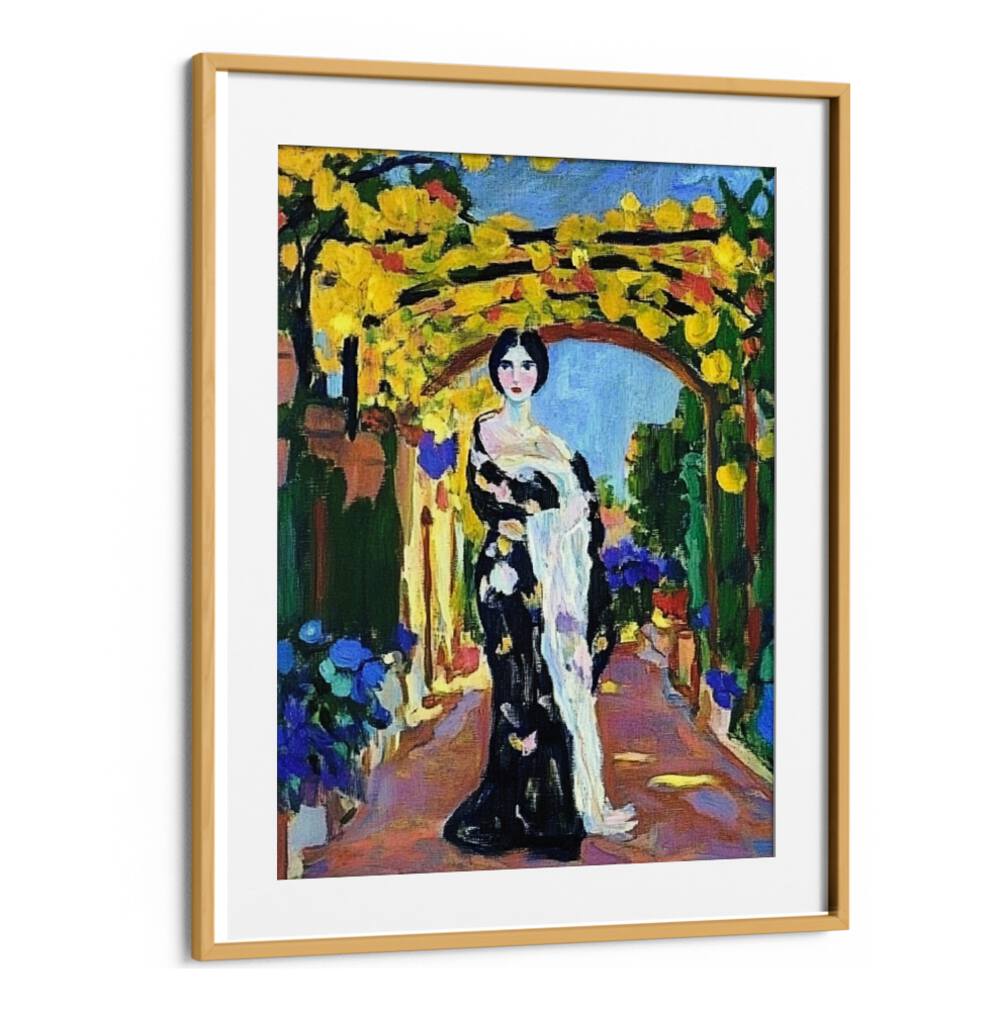 Elegant WOMAN IN A GARDEN artwork showcasing beauty and tranquility, perfect for enhancing your living space.