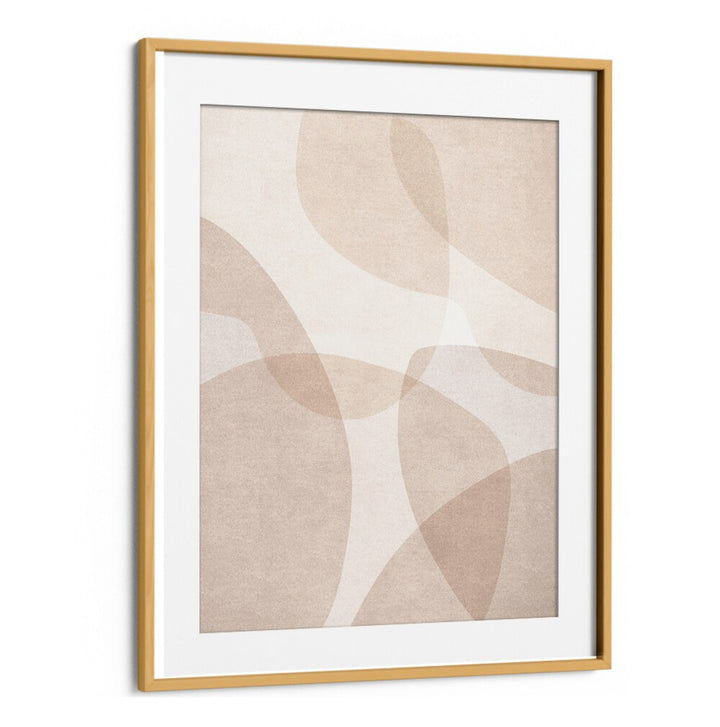 ABSTRACT BEIGE GEOMETRIC ART