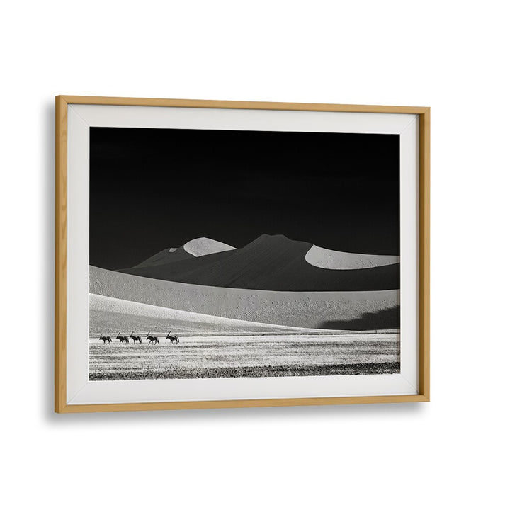 Stunning black and white landscape featuring mountains and wildlife, perfect for your space with COME ON GUYS WE GO AWAY, PHOTOGRAPHY PRINTS.