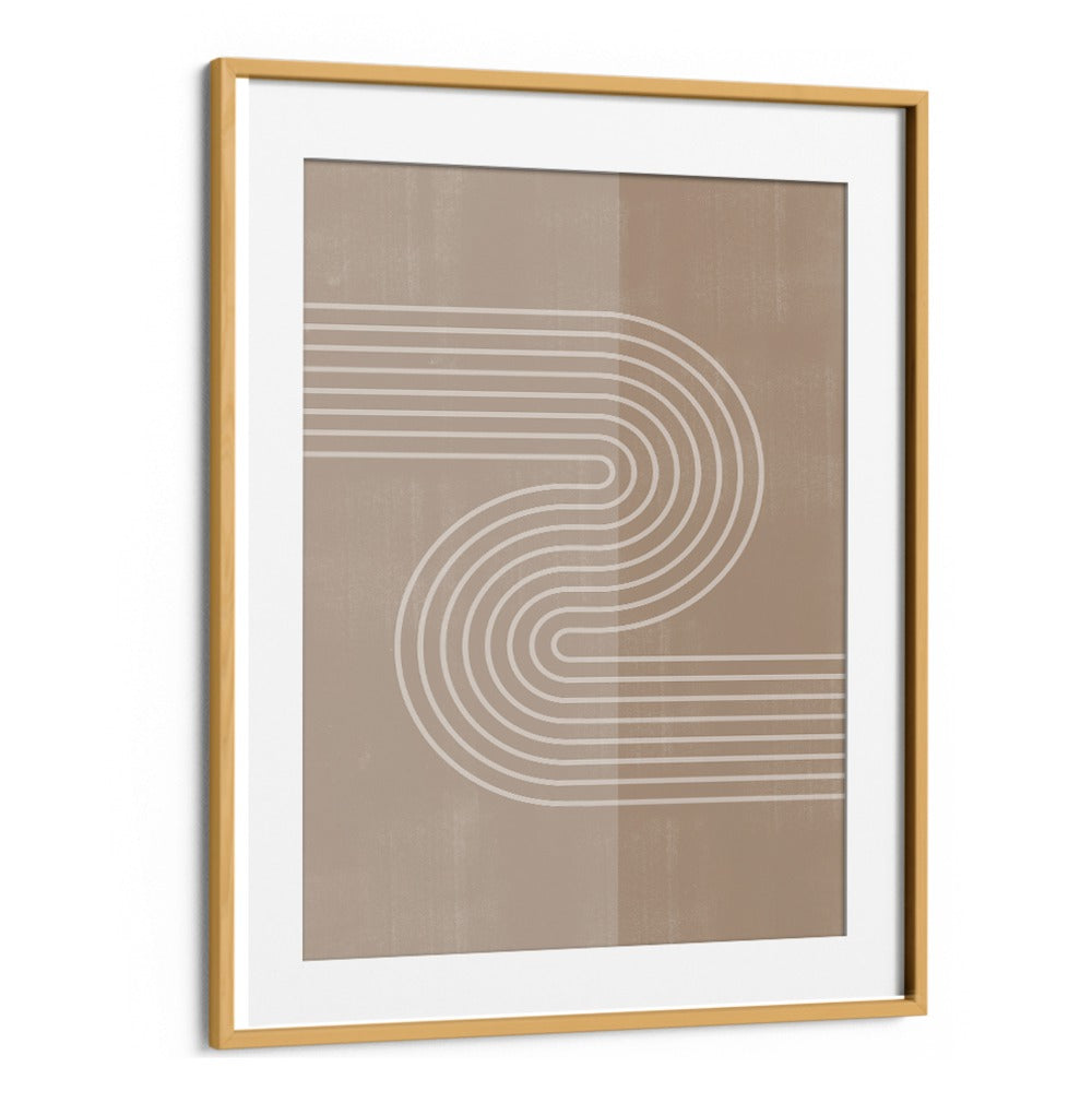 Minimal Simple Arch II, abstract paintings showcase elegant lines in a chic frame, perfect for modern home decor.