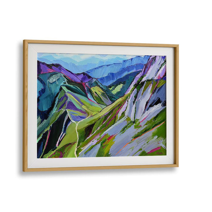 ALPINE TRAIL , LANDSCAPE PAINTINGS