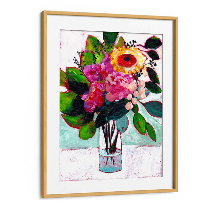 JULYS FLOWERS , FLORAL FLOWER PAINTINGS
