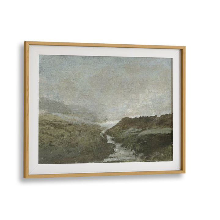 Serene Highland Brook landscape painting, perfect for enhancing your living space with natural elegance. HIGHLAND BROOK, LANDSCAPE PAINTINGS.