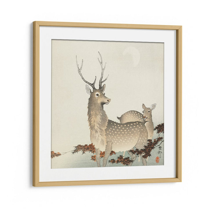 COUPLE OF DEERS (1900 - 1930)  , JAPANESE PAINTINGS , JAPANESE ART PRINTS