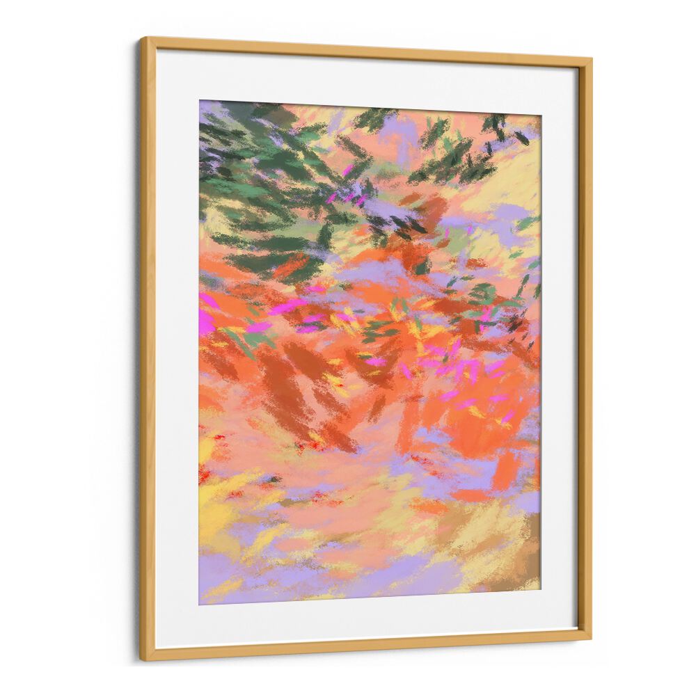 Colorful abstract art piece titled LAZY SUMMER DAYS VI, capturing the essence of relaxation and sunny afternoons.