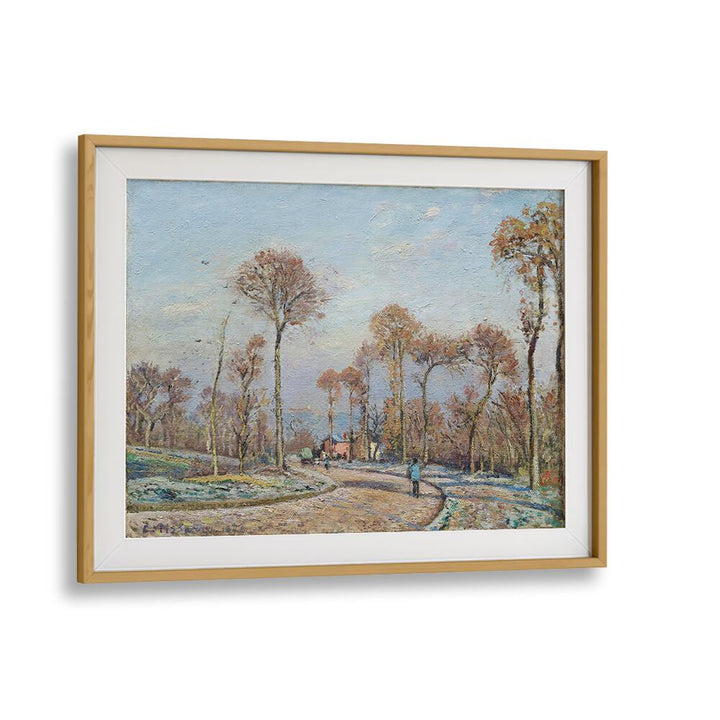 THE ROAD TO VERSAILLES, LOUVECIENNES MORNING FROST (1871) , VINTAGE PAINTINGS