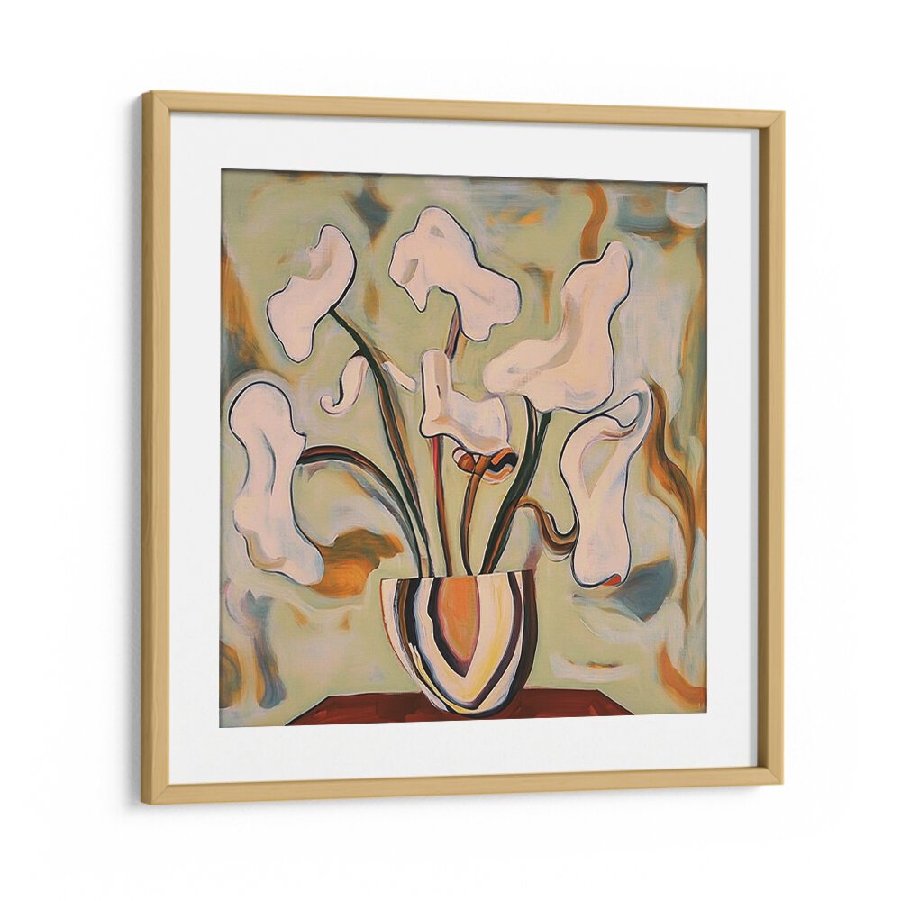 FLOWERPOT ABSTRACT showcases elegant flowers in a contemporary design, perfect for modern home decor.