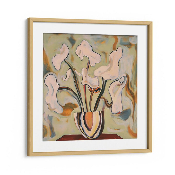 FLOWERPOT ABSTRACT showcases elegant flowers in a contemporary design, perfect for modern home decor.