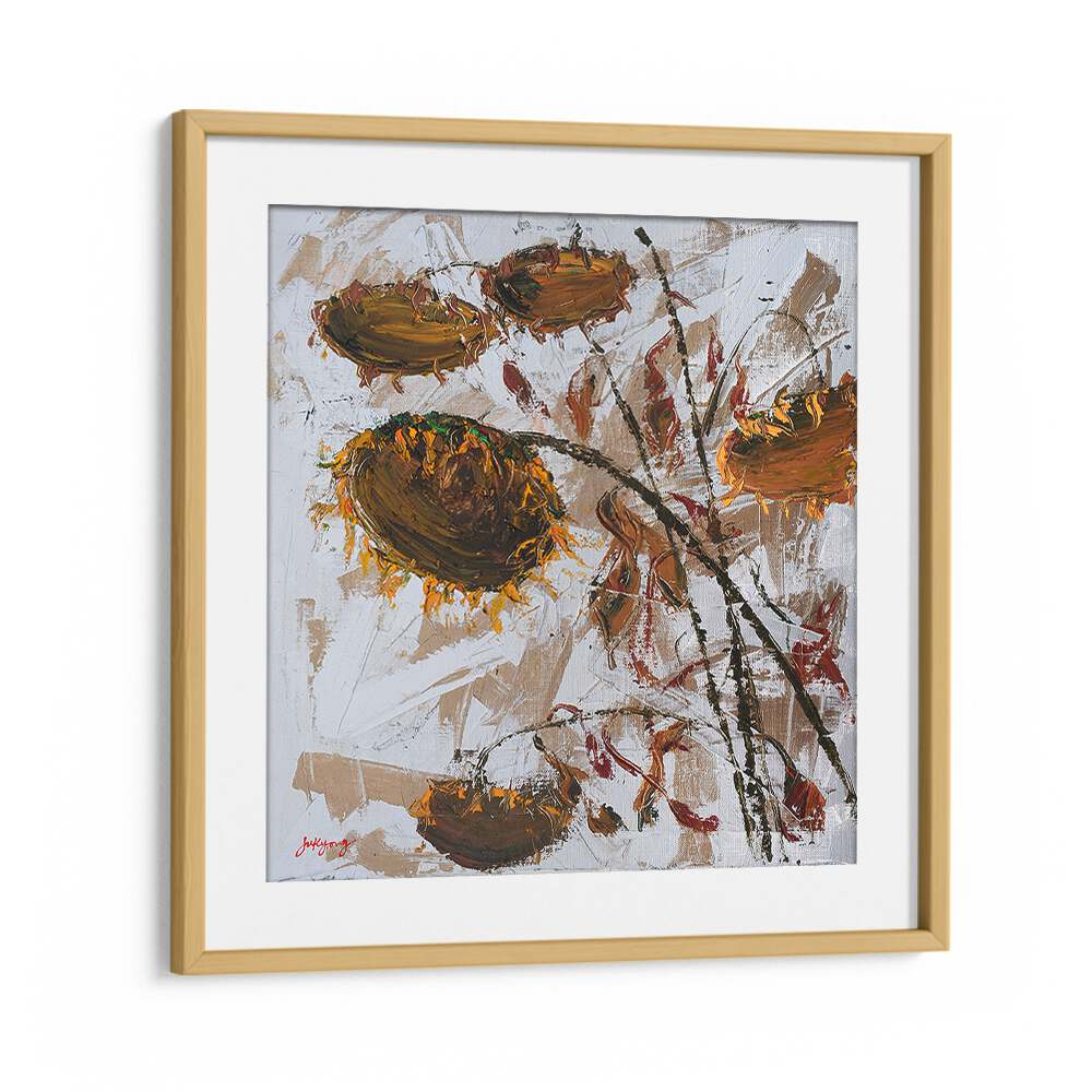 Vibrant SUN FLOWER CANVAS II, FLORAL FLOWER PAINTINGS, adds a touch of nature's beauty to your decor. Perfect for any setting.