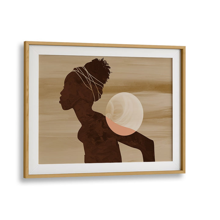 Enchanting ANGOLAN MOON, AFRICAN ART PAINTINGS featuring a silhouette and serene colors, perfect for your home decor.