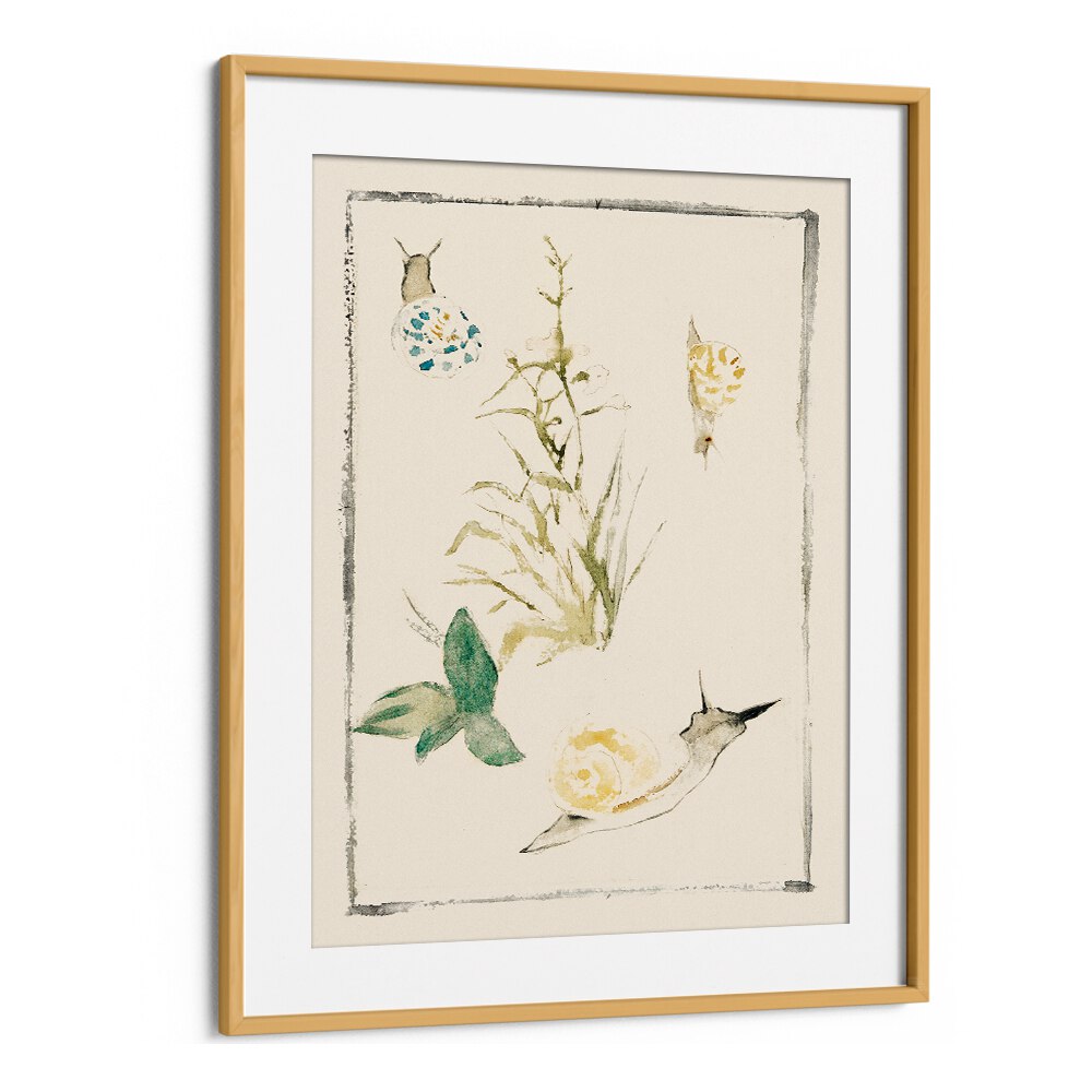 SKETCHES OF SNAILS, FLOWERING PLANT (1864–1868) BY EDOUARD MANET , VINTAGE PAINTINGS