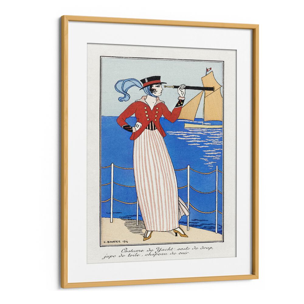 COSTUMES PARISIENS: COSTUME DE YACHT (1914) , VINTAGE PAINTINGS