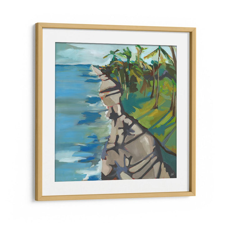 Abstract landscape painting titled WATER II, LANDSCAPE PAINTINGS, blending serene colors for a tranquil ambiance.