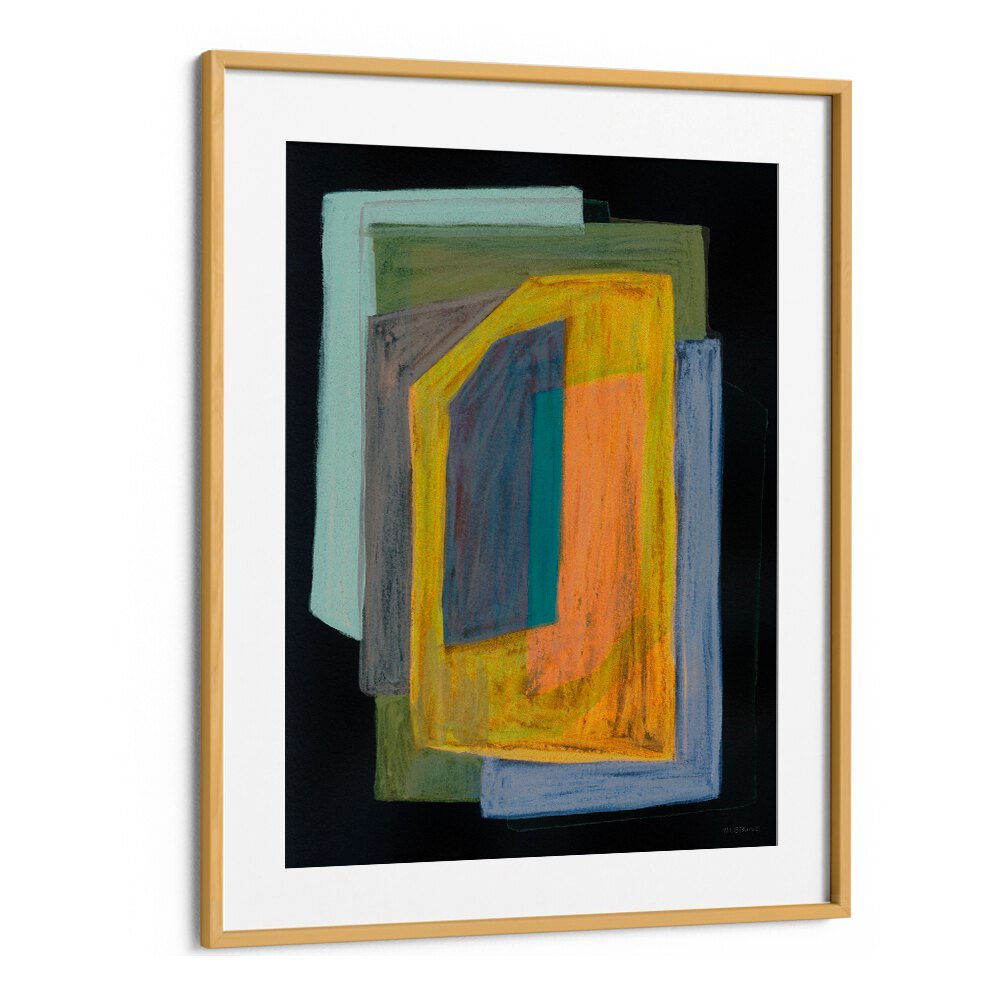 CHALK AND SHAPES II , ABSTRACT PAINTINGS