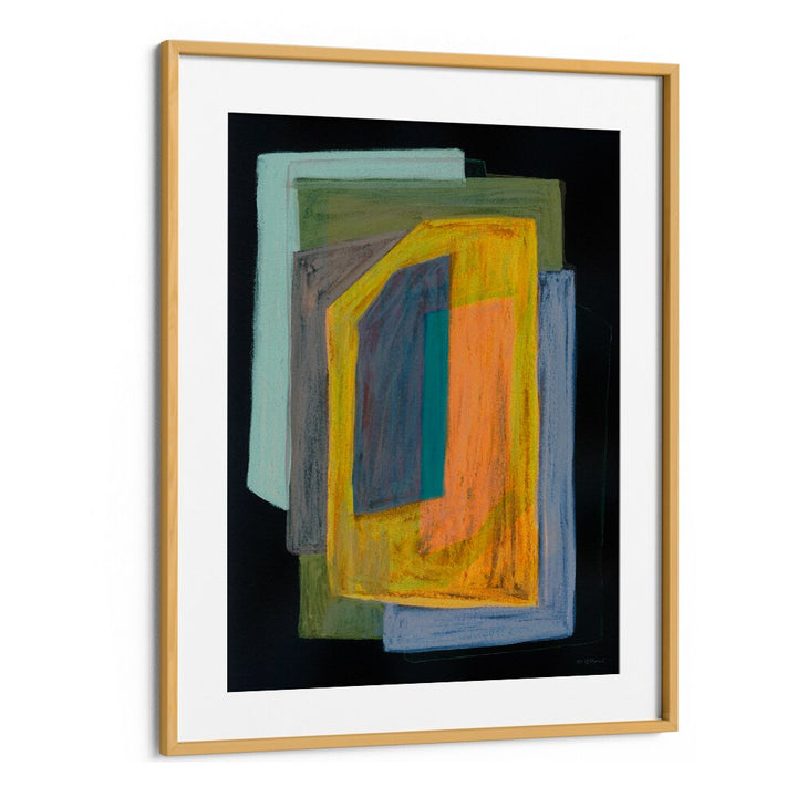CHALK AND SHAPES II , ABSTRACT PAINTINGS