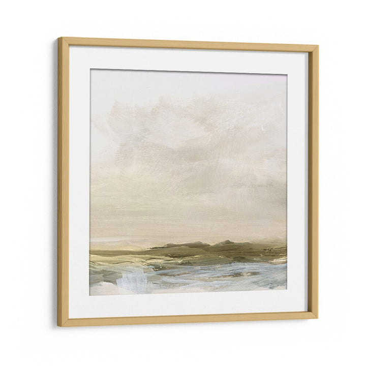 Serene coastal landscape framed artwork, perfect for adding tranquility with COASTAL BREAK, ABSTRACT PAINTINGS.