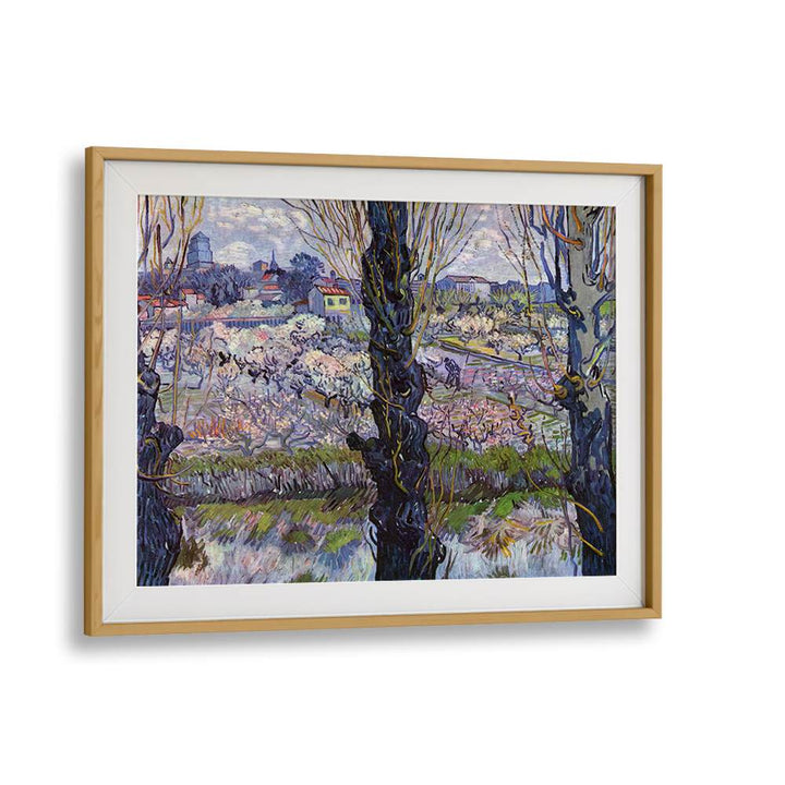 VAN GOGH'S VIEW OF ARLES, FLOWERING ORCHARDS (1889) ,  VINTAGE PAINTINGS